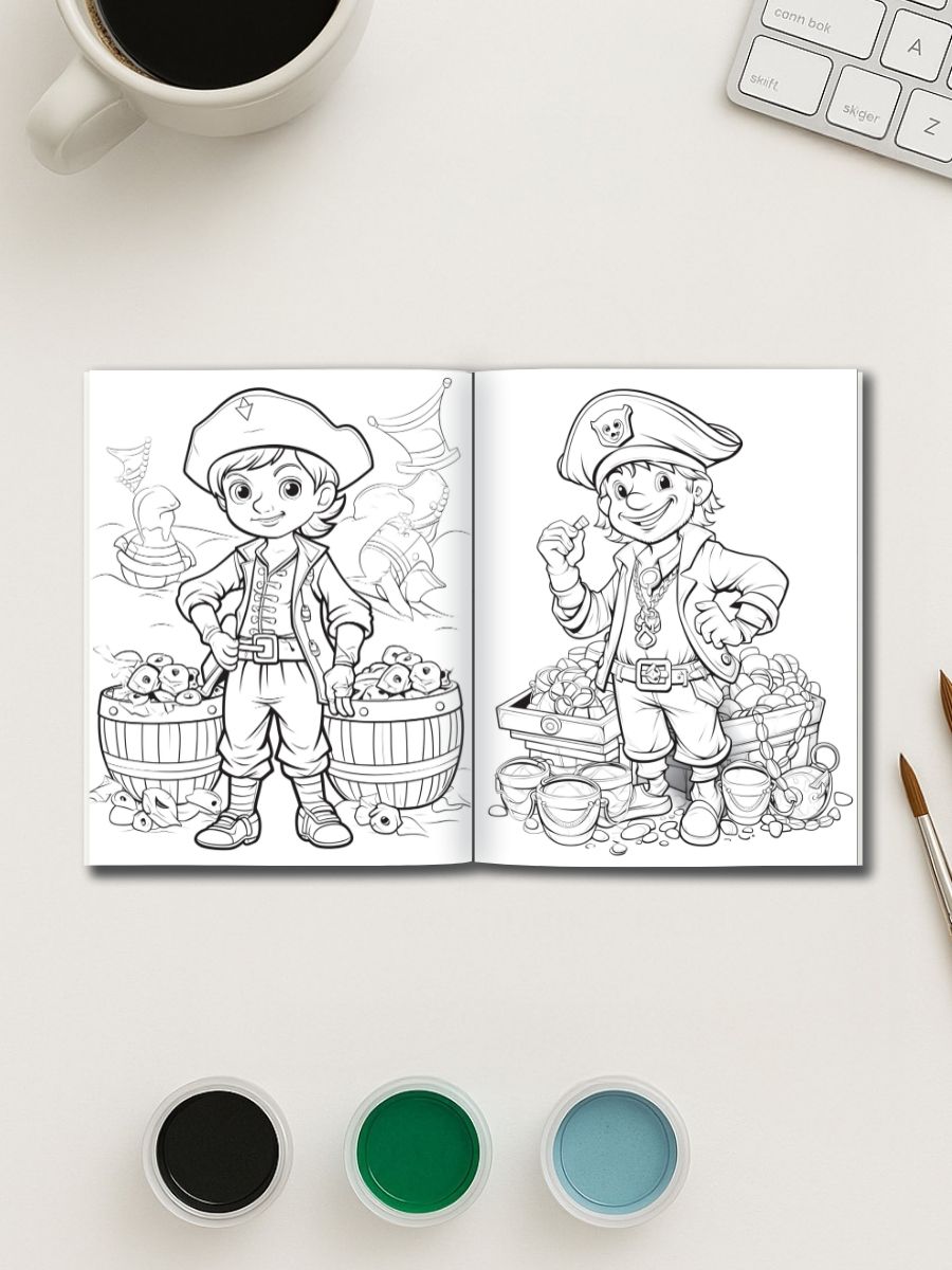 Pirates Ahoy! – 50 Swashbuckling Coloring Pages - Image 2